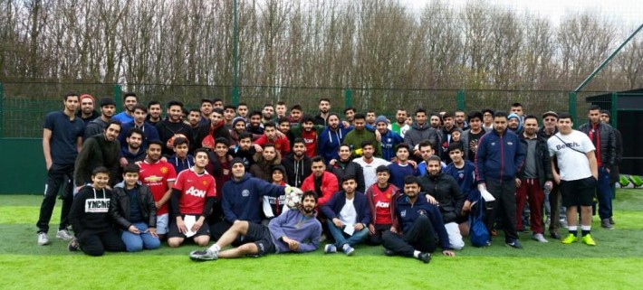 British Muslim Youth play football for peace
