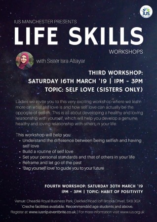 Life Skills Workshop – postponed after Shahr Ramadhan