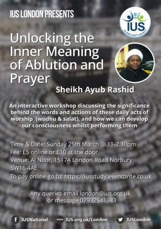 Unlocking the Inner Meaning of Ablution and Prayer