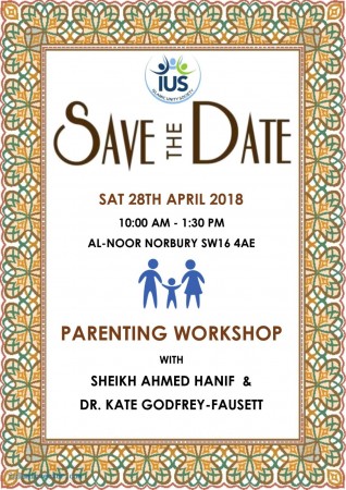 SAVE THE DATE: Parenting Workshop